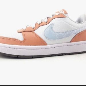 NIKE Court Borough Low 2 SE Sneakers DM1216-100 Women's Size 7 Kids Size 5.5
